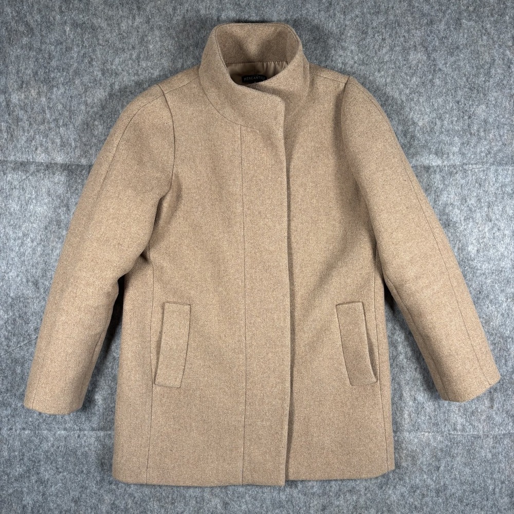 J Crew City Coat‎ Women's 6 Wool Blend Tan Beige J6140